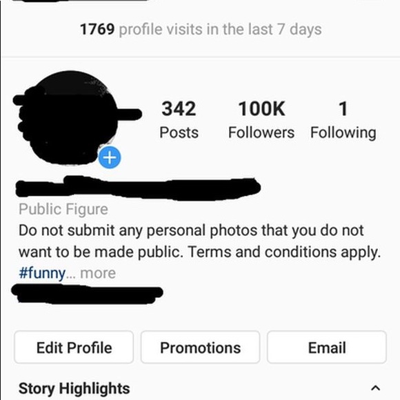 Instagram account - Picture 1 of 1